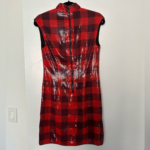 Guess NWT red black gingham dress - Picture 8 of 10